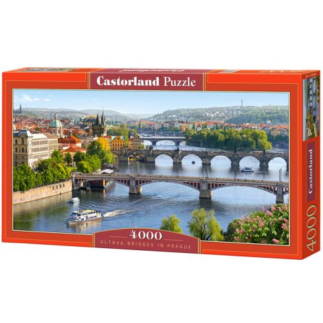 Puzzle Castorland 4000el Mosty na Wełtawie Praga, Czechy